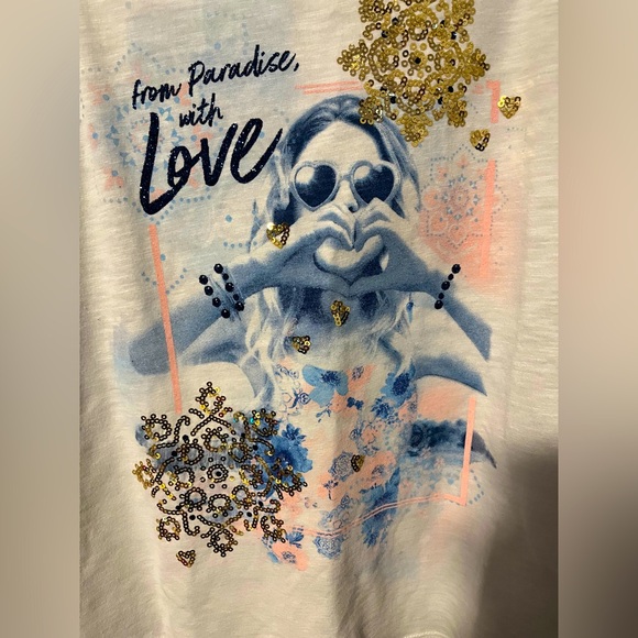 Justice “From Paradise With Love” Tank Top - Picture 3 of 12